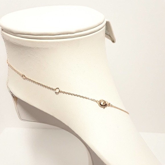 Hope Peace Sign Gold Tone Chain Necklace - NEW! US Seller, Mini Pendant, Kawaii - Picture 5 of 6